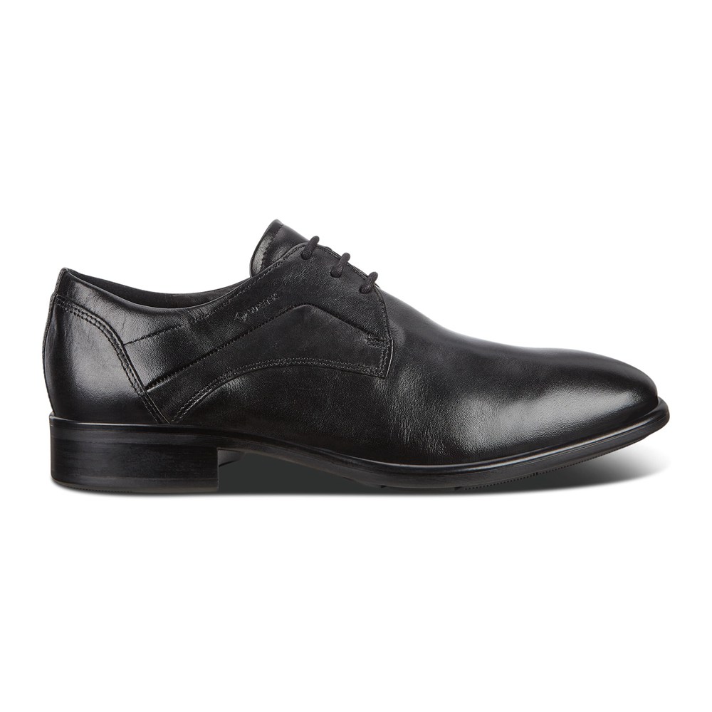 ECCO Mens Derby Shoe Black - Citytrays - XWJ-571809